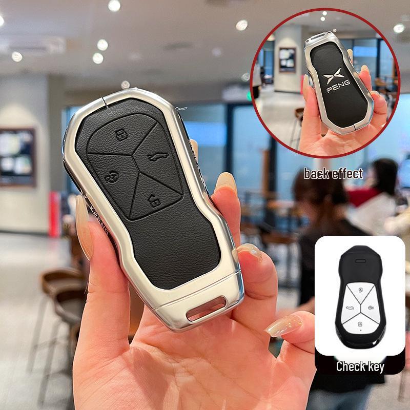 Чехол для ключей Xiaopeng для моделей P7/P7i/P5/G6/G3/G3i/G9 - Металлический корпус, Унисекс