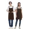 H-shaped Apron, Neck Strap, Simple, Men's and Women's Cafe Apron, Solid Color, Stylish, Large Capacity Pockets, Stain-resistant, Wrinkle-resistant, Un