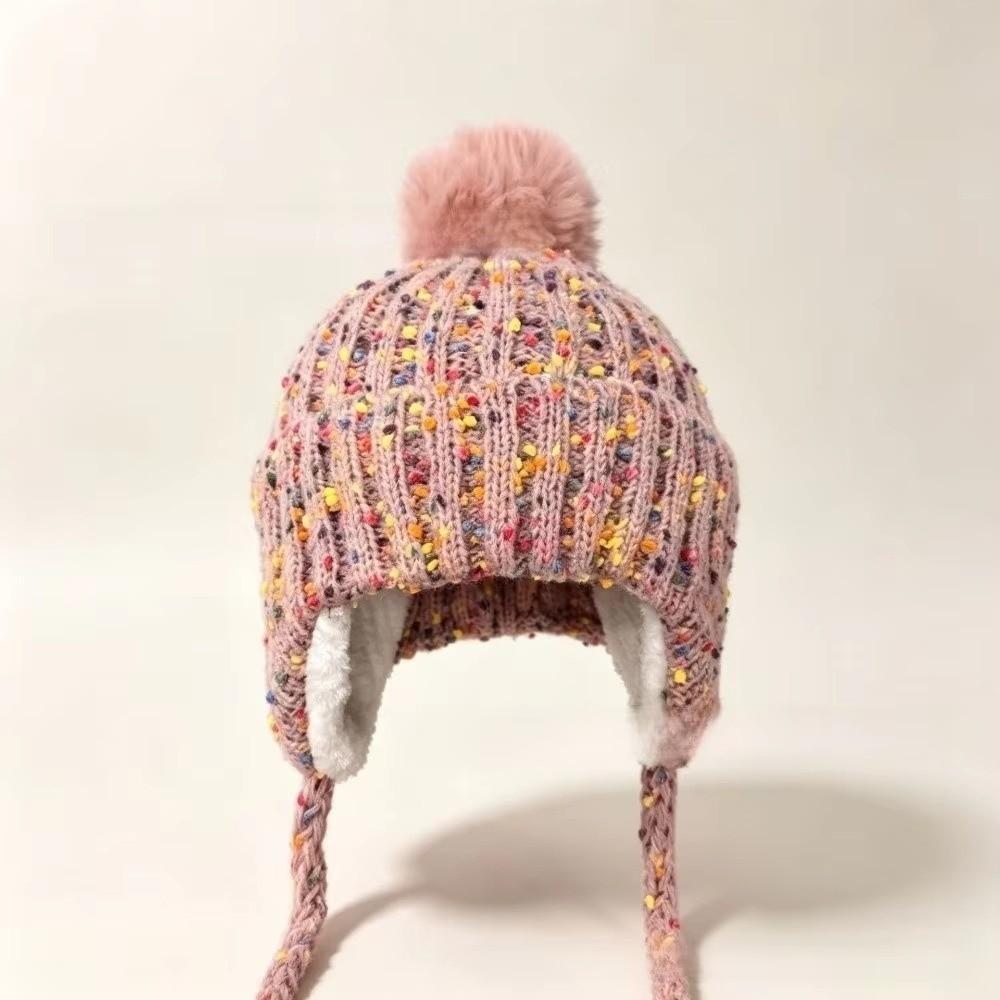 Warm Knitted Beanies Hat Printed Lei Feng Hat Cute Ear Protection Hat Outdoor