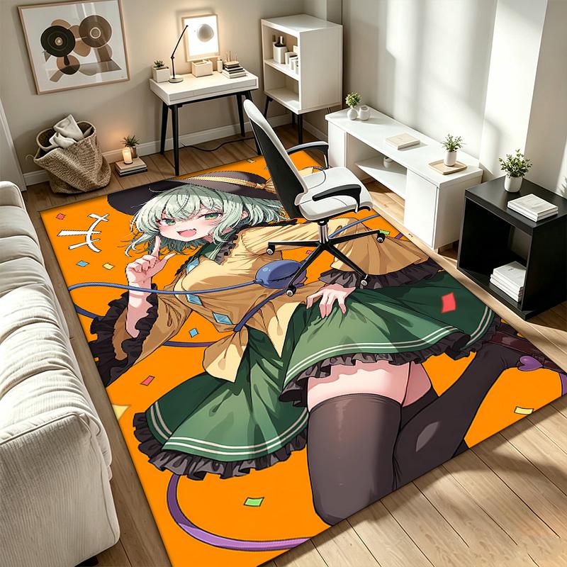 Touhou Project A rug suitable for office chair areas living rooms and computer desks perfect for home offices and an ideal holiday gift