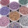 160Pcs High-Quality Glass Seed Beads Golden White Jade Beads For DIY Bracelets Necklaces Jewelry Making