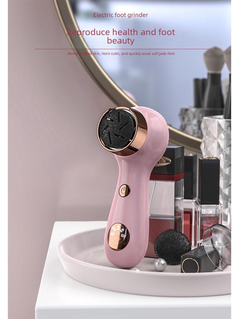Электрическая шлифовальная машинка для ног с подсветкой для удаления омертвевшей кожи и мозолей; Инструмент для педикюра с камнем.
