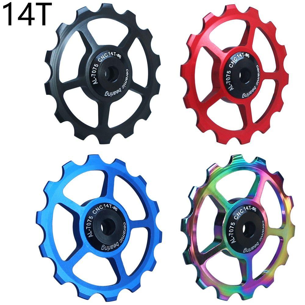 Accessories Bike Rear Derailleur Bike Ceramic Bearing Guide Bike Jockey Wheel Bicycle Rear Pulley