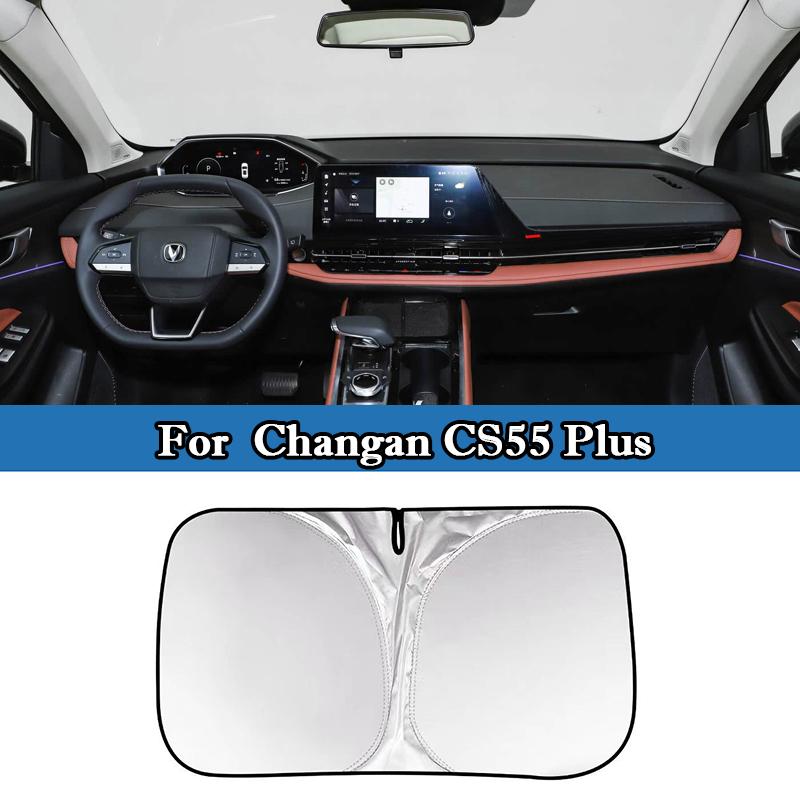 Для Changan CS35 CS55 CS75 Plus CS95 UNI-K UNI-T UNI-V Lamore Eado Plus Автомобильный Козырек на Лобовое Стекло Защита от Солнца и УФ Излучения на Переднее Окно