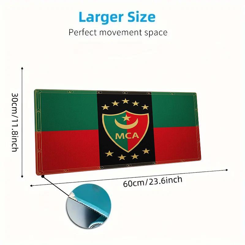 MCA MOULOUDIA LOGO Color Mouse Pad Large Gaming Table Cushion Non-slip Laptop Tablet Big Mousepad XXL Mat Mini PC Playmat With Lock edge