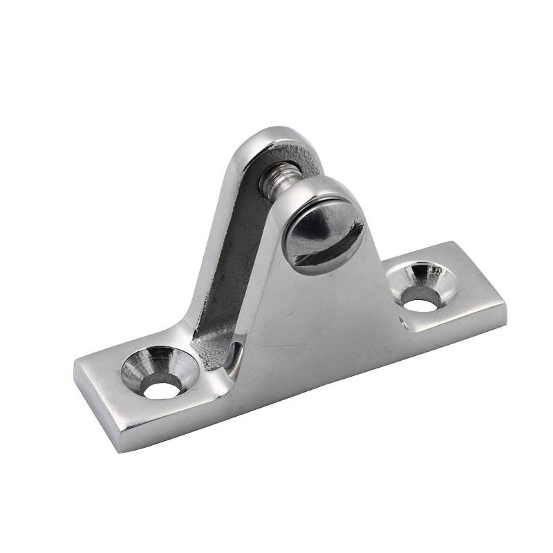 2 Pieces 316 Stainless Steel Deck Bimini Side Mount Hinge 60mm Mirror Polish Marine Boat Sailing Hardware Deck Hinge