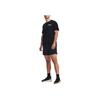 Under Armour Футболка Johnson Series Logo Print Heavyweight Training с коротким рукавом и заниженной линией плеч, мужские топы, черный цвет 1380855-001