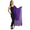 Chiffon Blend Dupatta Chunni Stole Indian Long Neck Wrap Tassel Scarf