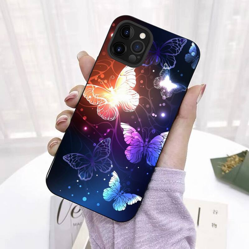 Милый красочный чехол для телефона с бабочками для iPhone 11 12 13 Mini Pro Max 8 7 6 6S Plus X 5 SE 2020 XR XS Funda Case