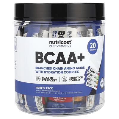 Performance, BCAA +, Variety Pack, 20 Packets, 0.5 Oz (13-14 G) Each