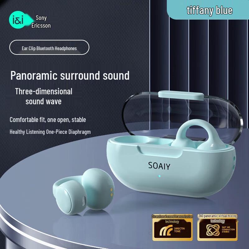 Soaiy GK9 Open-Ear Air Bone Conduction Bluetooth Headphones