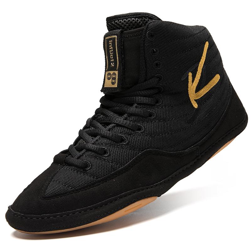 Женские дышащие борцовки с высоким верхом, мужские боксерки, кроссовки для свободного спарринга, тренировочная обувь для фитнеса в зале