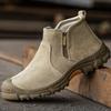 Fashion Shoes for Men Anti-smashing Anti-piercing Safety Breathable Work Boots Men High Quality Light Protective Shoes Zapatillas Hombre