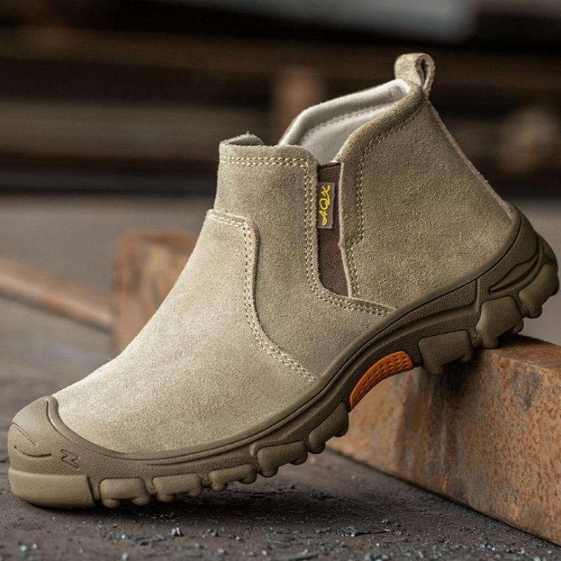 Fashion Shoes for Men Anti-smashing Anti-piercing Safety Breathable Work Boots Men High Quality Light Protective Shoes Zapatillas Hombre