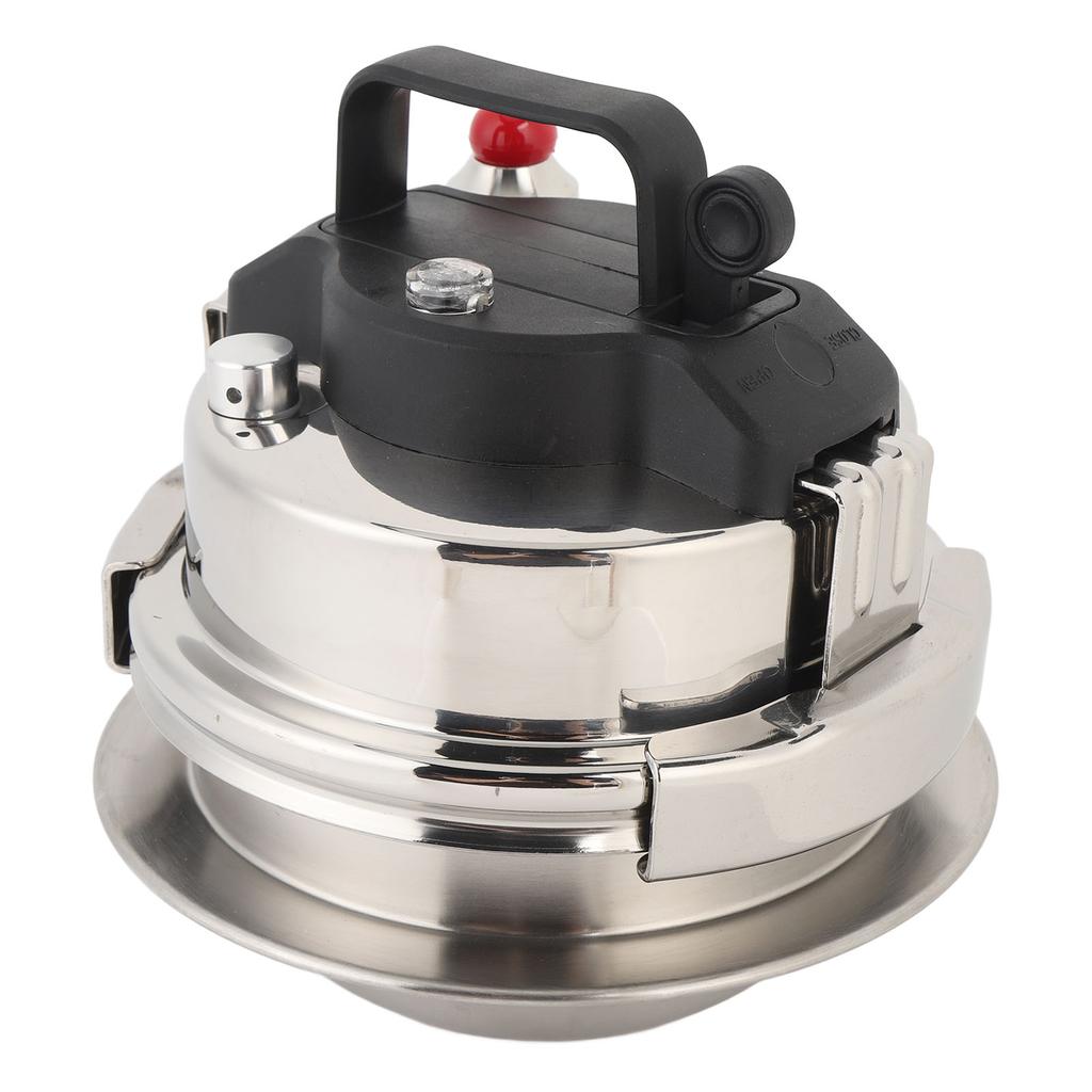 Small Pressure Cooker 304 Stainless Steel Stovetop Pressure Cooker Cookware Pot with Portable Lid