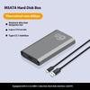 Aluminum mSATA External Drive Enclosure Fast USB 3.1 Heat Dissipation Secure Storage Solution for Work Accessories