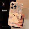 Cute Dog Stand Phone Case Compatible with iPhone 13, iPhone 15, and iPhone 16 Pro Max