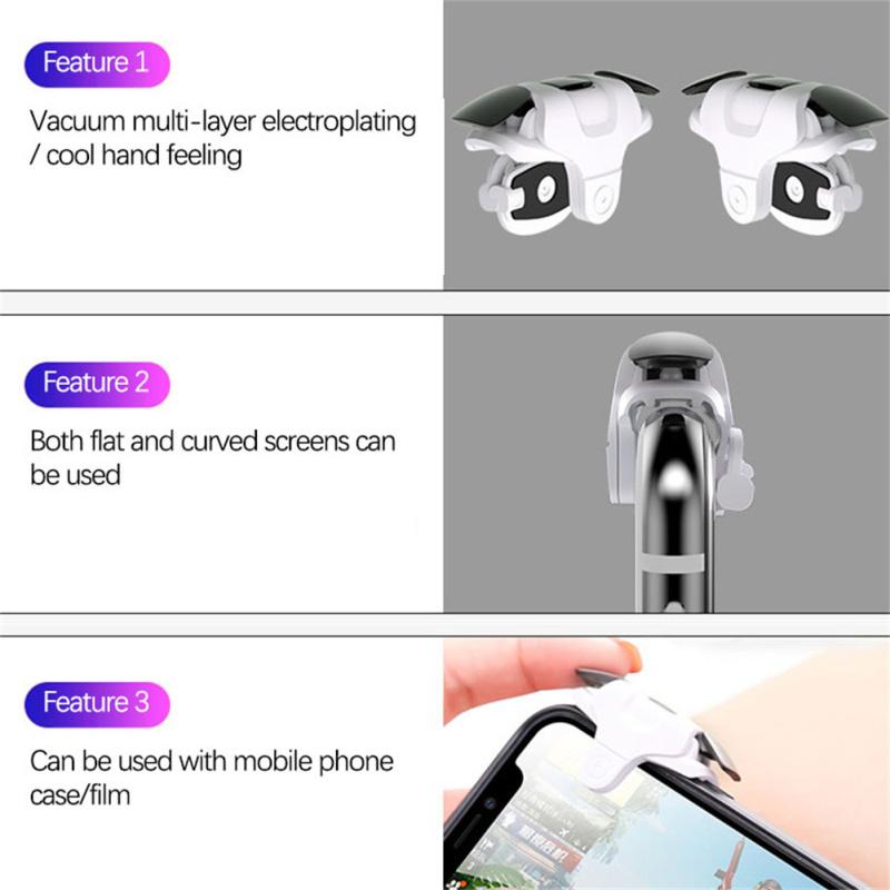 Game Auxiliary Buttons Controller Mobile Phone Gaming Joysticks Gamepad Compatible For