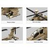 259 деталей Конструктор Вертолет AH-64 Apache США Военная Техника Армейский Штурмовик Модель Кирпичи Спецназ Подарок Домашнее Украшение