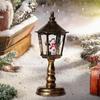 Christmas Snow Globe Lantern Glitter Home Decor Decoration Xmas Ornament Music Box for Bar