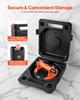 Vacuum Suction Cup, 203 mm Vacuum Glass Lifter with ABS Handle, 180 kg Max Lifting Capacity Tile Suction Cup Tool with Carrying Case for Lifting Large