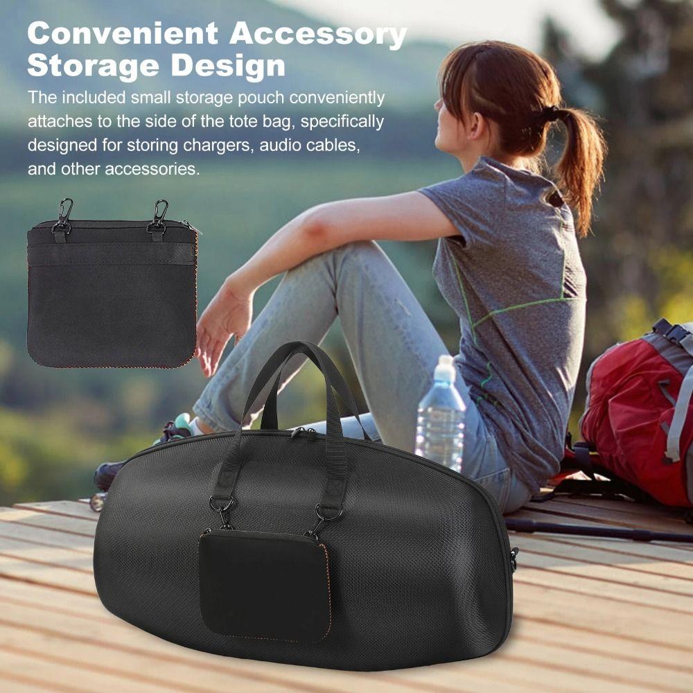 1Pcs With Removable Shoulder Strap Hard Travel Case Hard Carrying Cover For JBL Boombox4