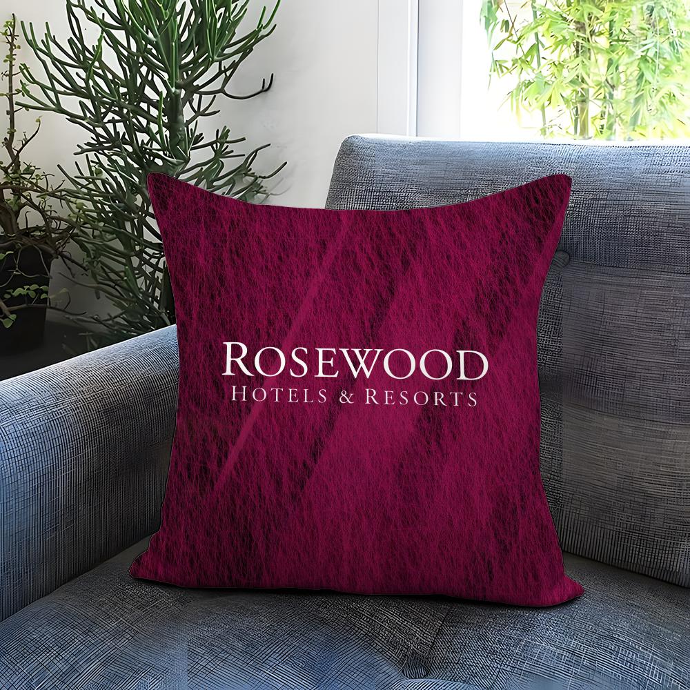 Fashion Rrosewood Hoteleer Cushion Cover Comfortable Reversible Pillow Cover Ideal for Car Sofa Bedroom Beyond