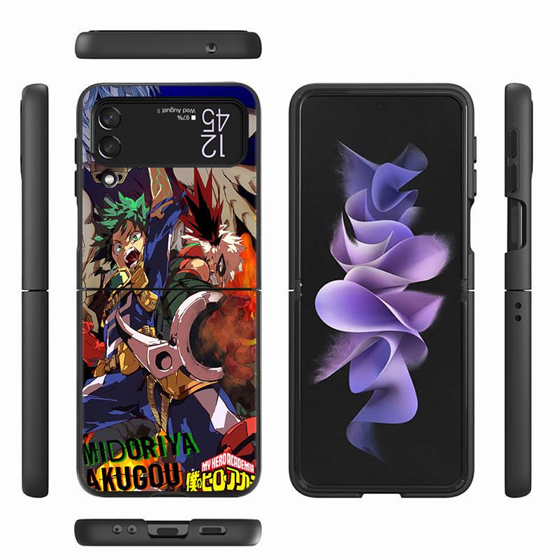 Чехол My Hero Academia для Samsung Galaxy ZFlip Z Flip 4 ZFlip3 Z Flip 3 5G Flip4 zflip Flip3 Жесткий чехол для ПК, бампер для телефона