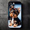 Йоркширский Терьер Собака Мягкий Чехол для Телефона для iPhone 16 16E 17 Air 15 Pro Max 14 Plus 13 Mini 11 12 7 Черная Крышка Задняя Панель