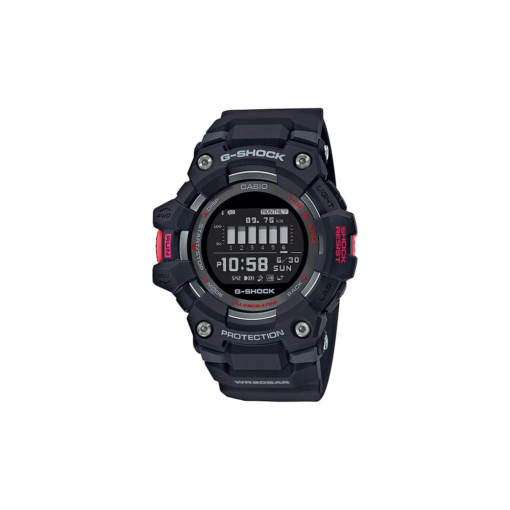Casio G-Shock GBD-100-1 Мужские Bluetooth Цифровые Часы Черные Водонепроницаемые