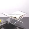 Clear Acrylic Open Book Display Stand Reading Holder Easy Assembly Thickness Customizable Size Environmentally