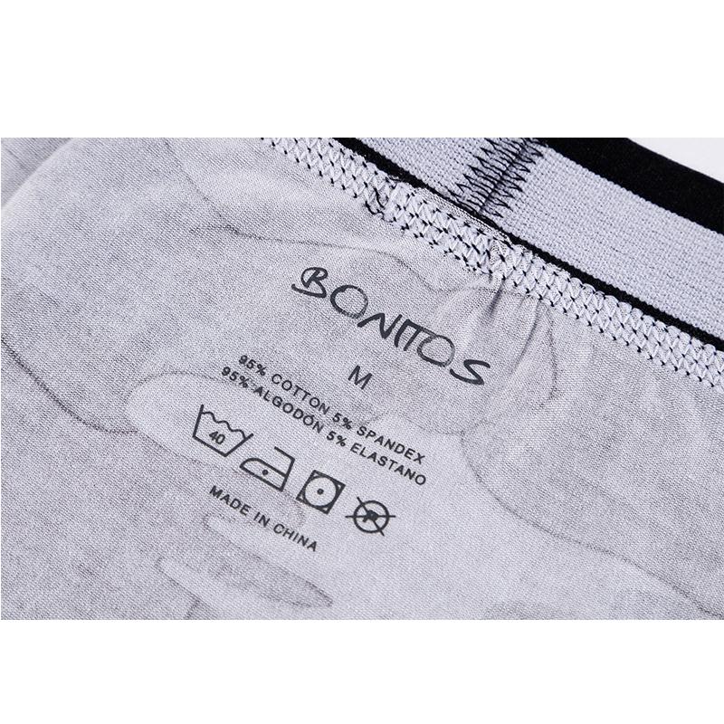 BONITOS 4 шт., сексуальные мужские трусы с принтом, камуфляжные боксеры для мужчин, хлопковые мужские трусы