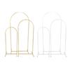 3PCS Set Wedding Arch Backdrop Stand 4ft 5ft 6ft Metal Balloon Arched Backdrop Stand for Outdoor