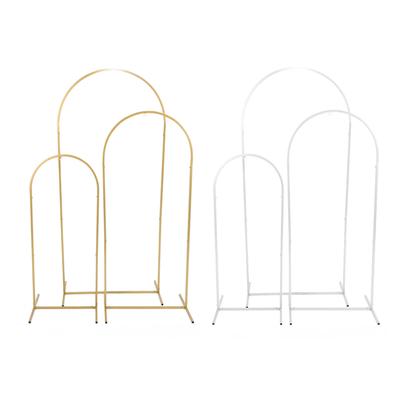 Комплект из 3 предметов, подставка для свадебной арки, 4 фута, 5 футов, 6 футов, металлическая подставка для арочного фона с воздушными шарами для улицы