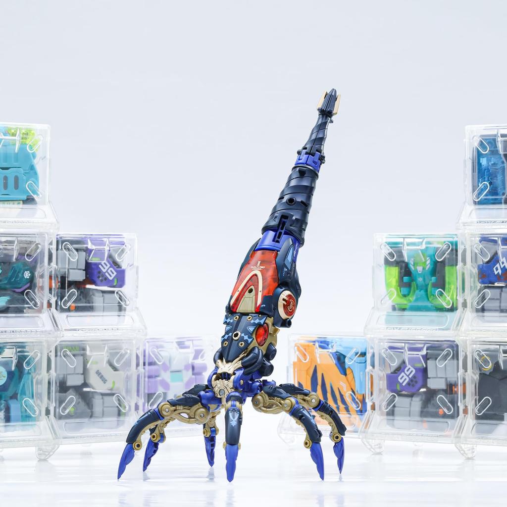 52TOYS BEASTBOX BB-52 DOWNSPIRAL Transforming Toy, Cube To Aquatic Creature Cameroceras, Painted Highly Articulated Action Figure, Battery-Free