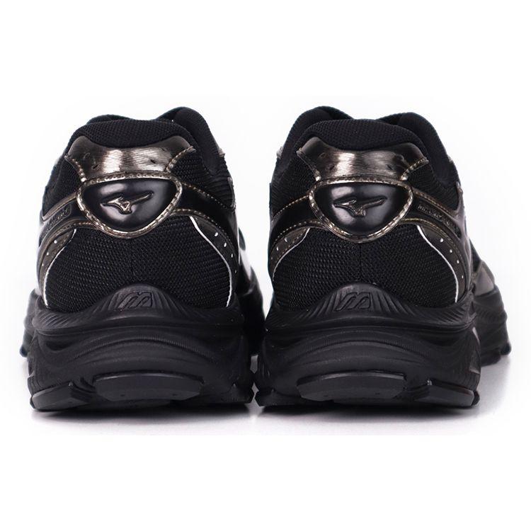 Mizuno Racer S Унисекс Низкие Беговые Кроссовки Черно-Золотистая Сетчатая Замшевая Верхняя Часть D1GH223521