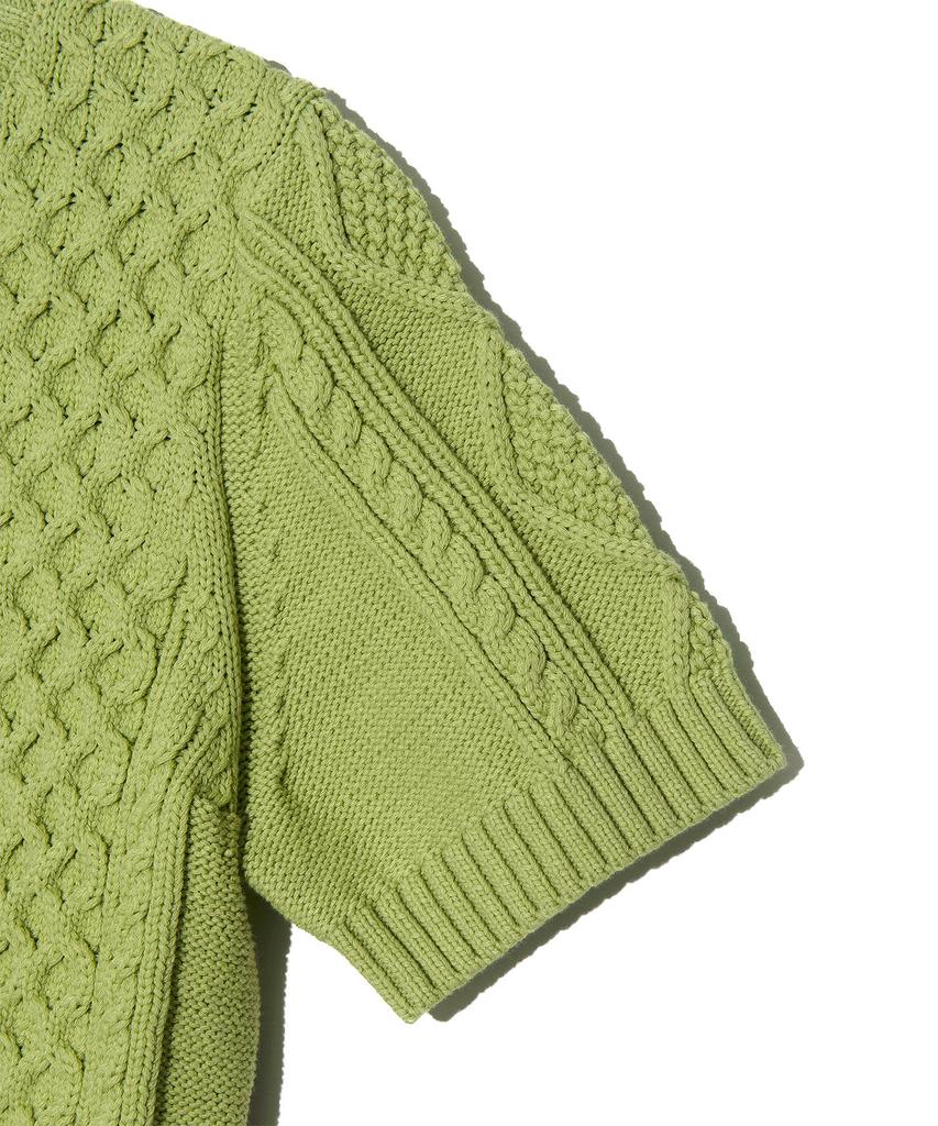 LEE Women'S Chunky Short Sleeve Knit Lime