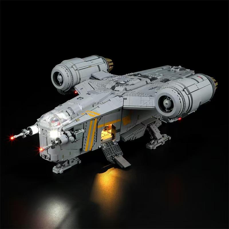 Со светодиодной подсветкой 6187 шт. Модель из строительных блоков Razor Crest, совместимая с 75331, кирпичики, игрушки для мальчиков, подарки на день рождения