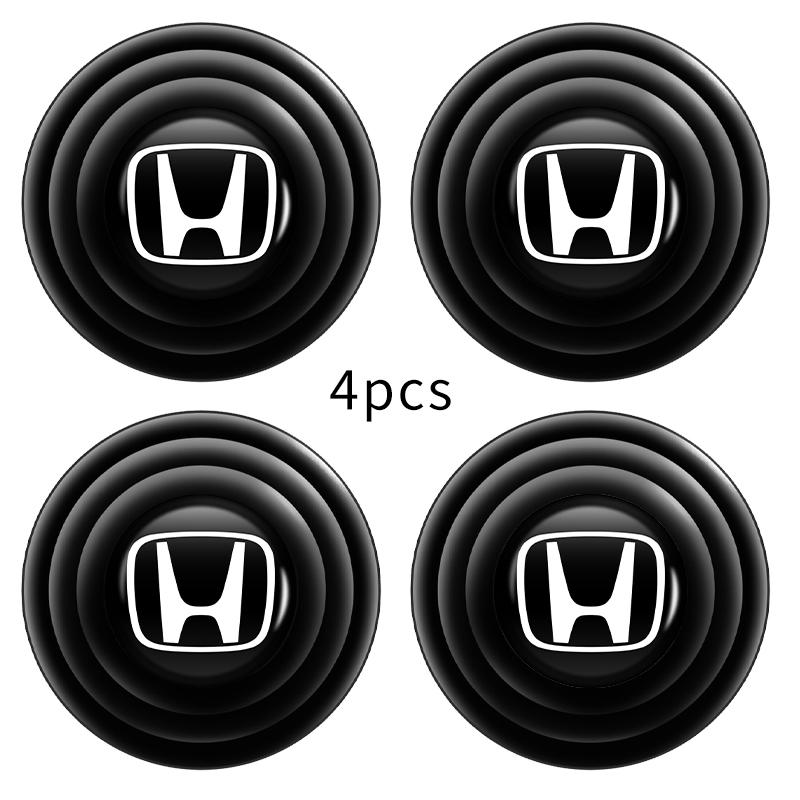 Silicone Car Logo Door Trunk Shock Absorber Sticker Gaskets Pads For Honda Civic Accord Odyssey City Pilot Jazz CRV HRV Legend TP6 wsvj7