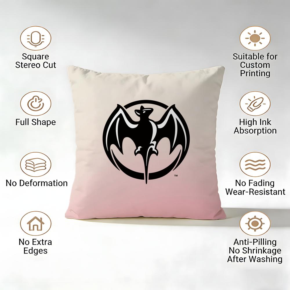 Bacardi Cushion Cover 1 Piece Short Plush Pillowcase, Soft And Washable, Mostly Used For Sofa, Car