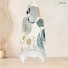 Women Plus Size Hooded Long Sleeve Printed High Low Top Fitted Pants Two Piece Set