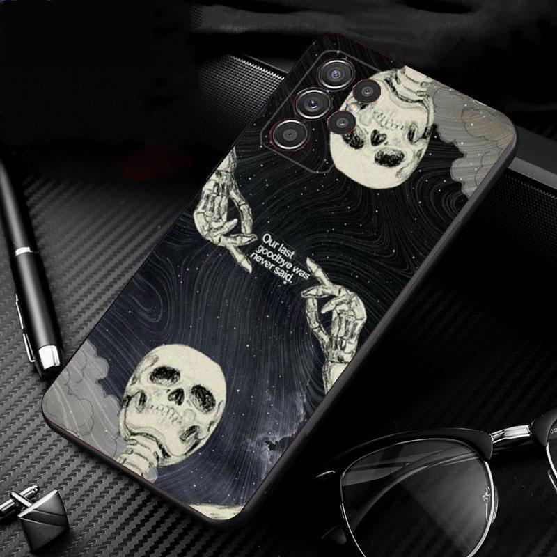 Чехол для телефона Samsung Galaxy S25 S24 S23 S22 S21 Ultra S24 S23 S22 S21 S25 Plus S24 S25 FE Skeleton Art