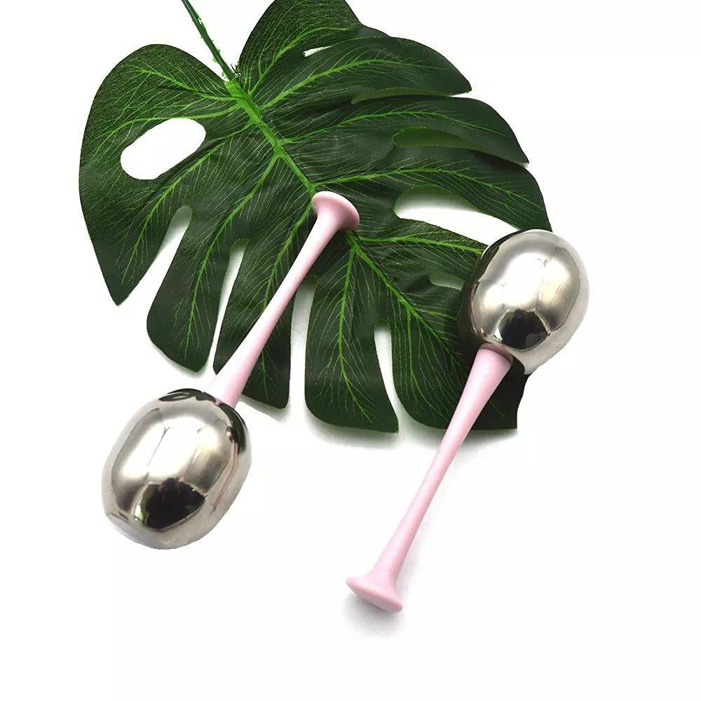 Puffiness Relief Ice Globes for Face Stainless Steel Cryo Facial Globes Skin Therapy