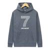 2025 Unisex Sweatshirt Casual Sports Pullover Top Harajuku Long-sleeved Hoodie Creative Number 7 Print Men Women Wear