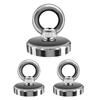 Kspowwin Super Strong Magnetic 80kg Weight Powerful Magnets for Pack of 3 Hooks, Capacity, 4.8cm Diameter, Office/Business/Bathroom/Outdoor/Wall