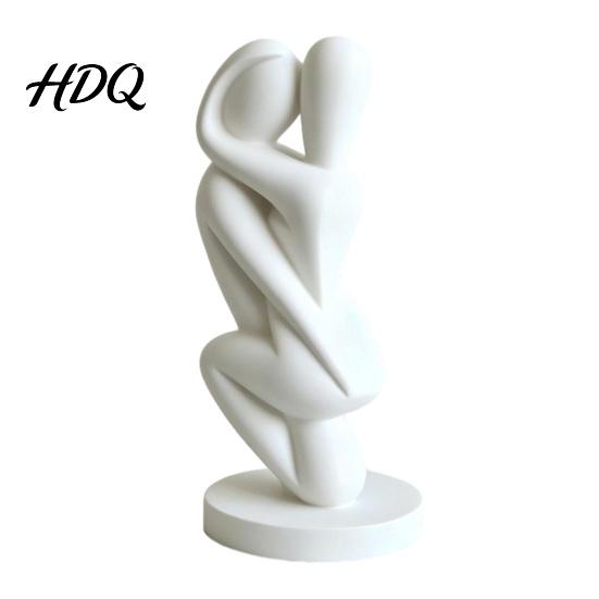 Высококачественное Декоративное Искусство 3D Печатная Скульптура Обнимающейся Пары Абстрактная Фигурка Объятий