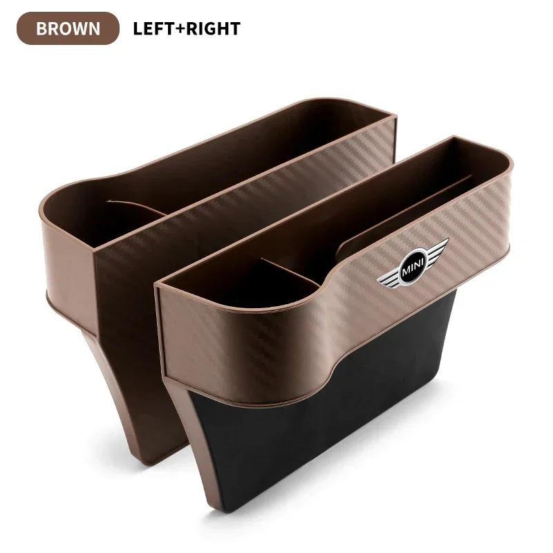 Car Seat Crevice Storage Box Seat Gap Slit Pocket Catcher Organizer For BMW Mini Cooper R50 R53 R60 F55 F56 R56 R55 R60 F55 gqtsu22
