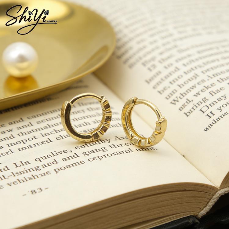 Best Selling Anti Tarnish Copper Hoop Earrings Non Tarnish Gold Plated Hypoallergenic Continuous Star Huggie Earrings Gift