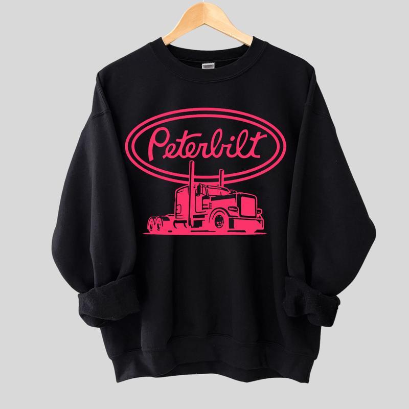Розовая Худи Peterbilt – Винтажный Грузовик