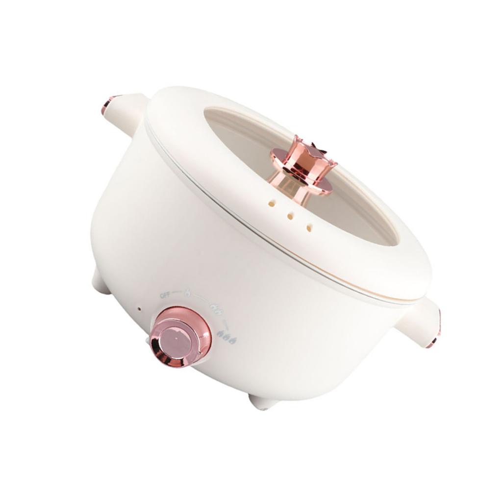 Electric Hot Pot 3.5L Rapid Noodles Cooker Multifunctional Cooking Pot for Ramen Egg Pasta Dumpling Soup Porridge